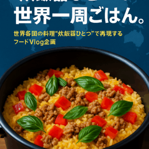 「炊飯器ひとつで、世界一周ごはん。」